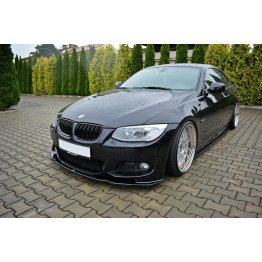 Накладка сплиттер на передний бампер Вар2 на BMW 3 E92 / E93 M-Pack рестайл